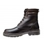 Bocanci barbati miliari din piele naturala imblaniti, model Army Force Negru GKR700N